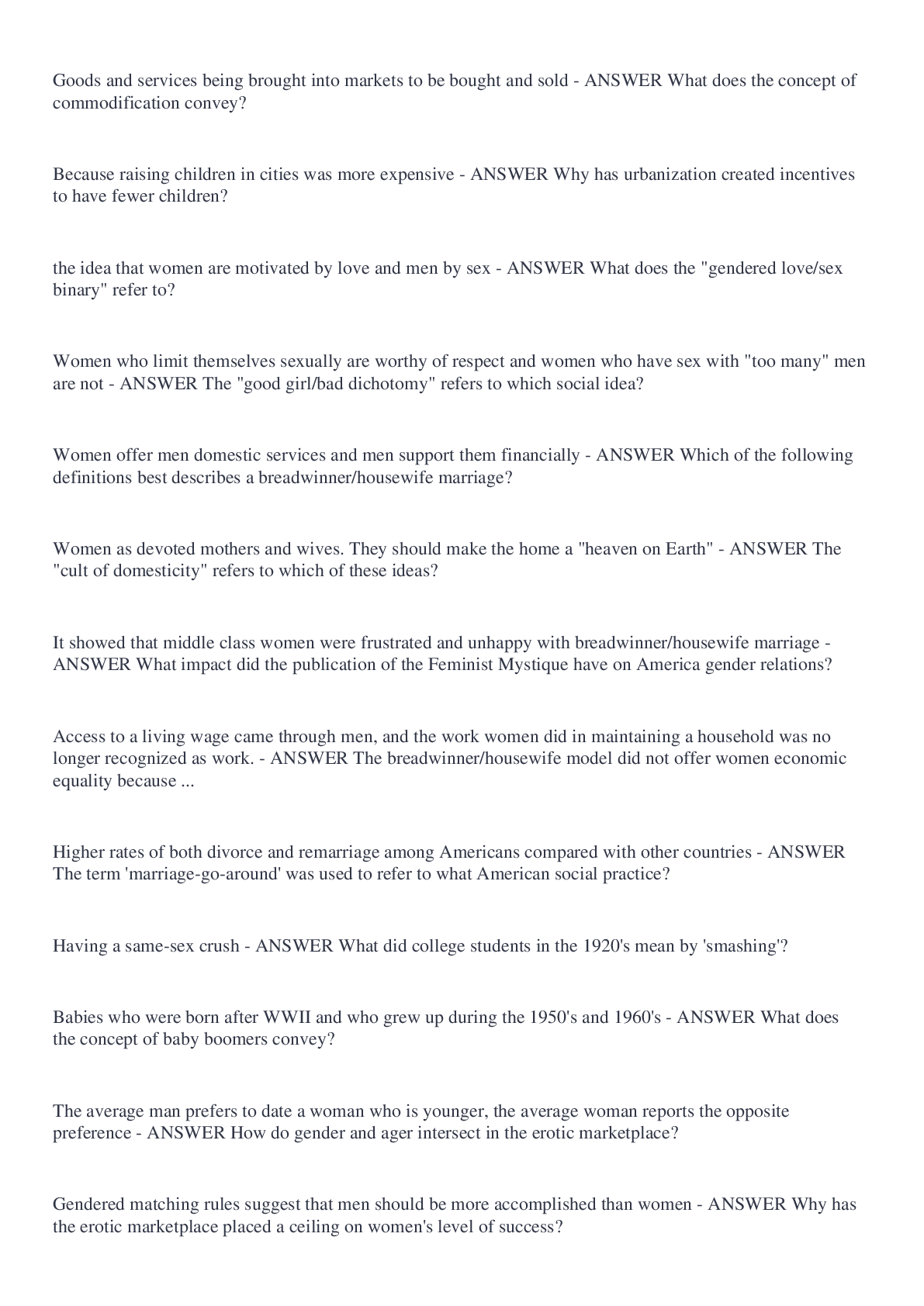 Preview image of SOC 325- CSULB Final Exam with complete solutions document